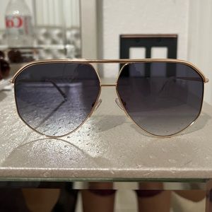 Isabel Marant Wild Metal 64mm Gradient Oversize Aviator Glasses